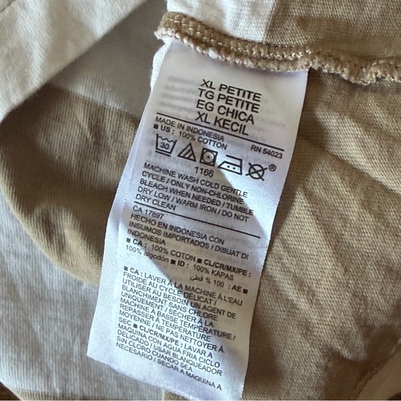 Old Navy Long-Sleeve Striped Mini T-Shirt Shift Dress Womens Size XL Petite - Picture 7 of 8